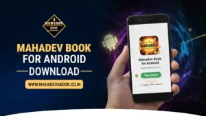 A smartphone screen displaying a professional mobile gaming app interface with a gold "Install Securely" button. The background shows blurred sports icons like cricket and cards on a dark, sleek theme, emphasizing a safe and modern digital betting experience