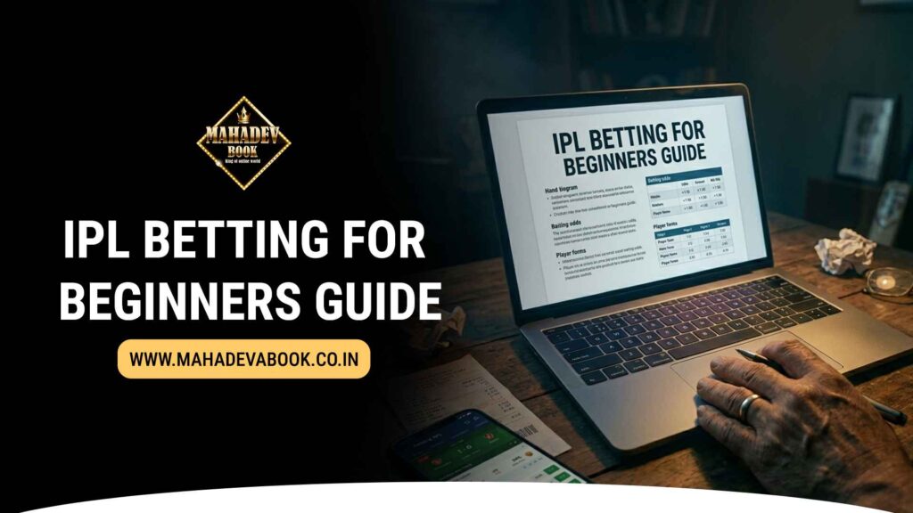 IPL cricket betting interface showing live match, odds, and betting markets